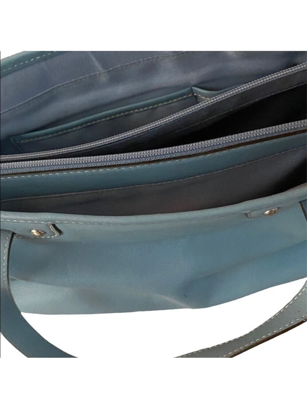 Etiene Aigner blue purse - Picture 4 of 9